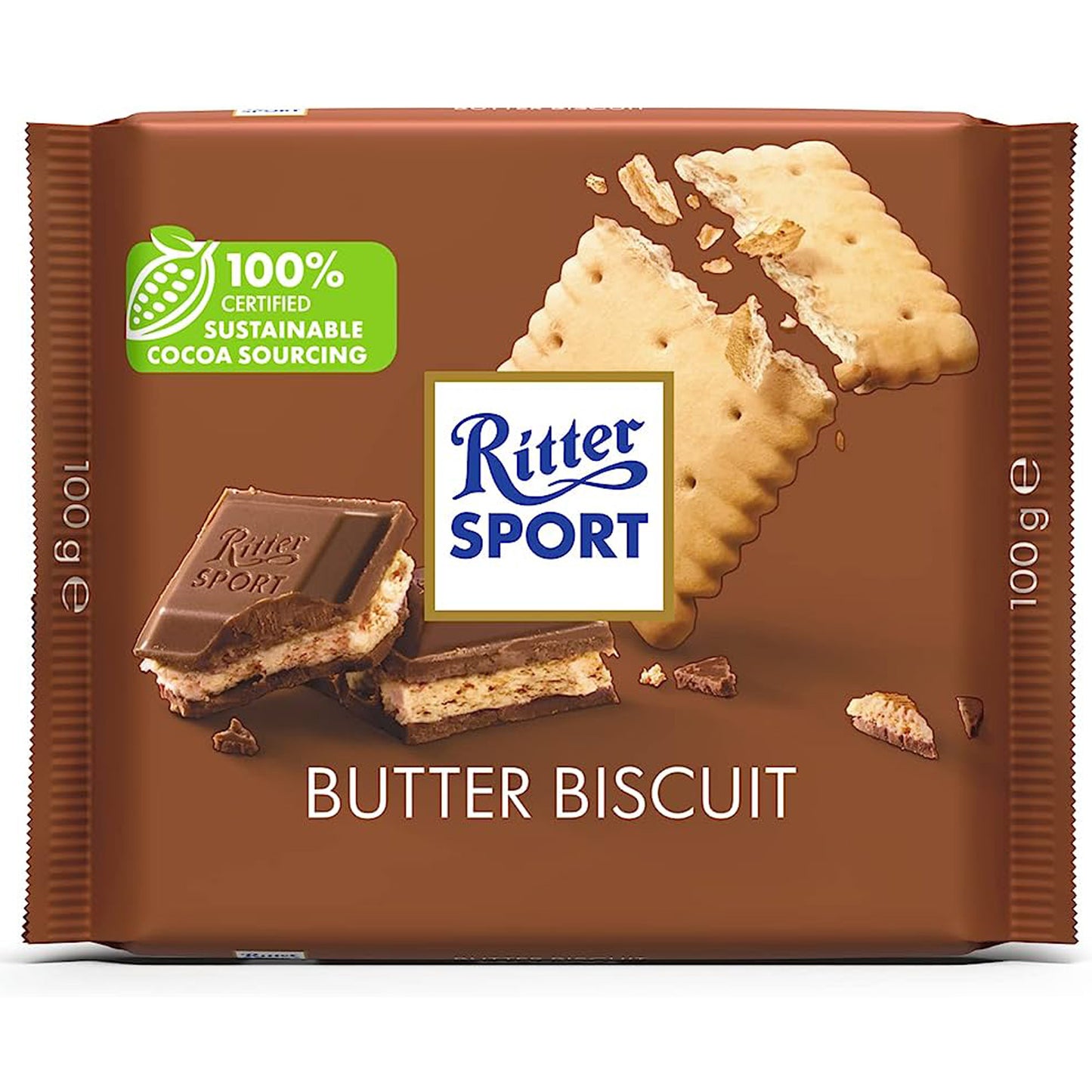 !Ritter Sport Butter Biscuit 3.5 Oz (100 Gr)