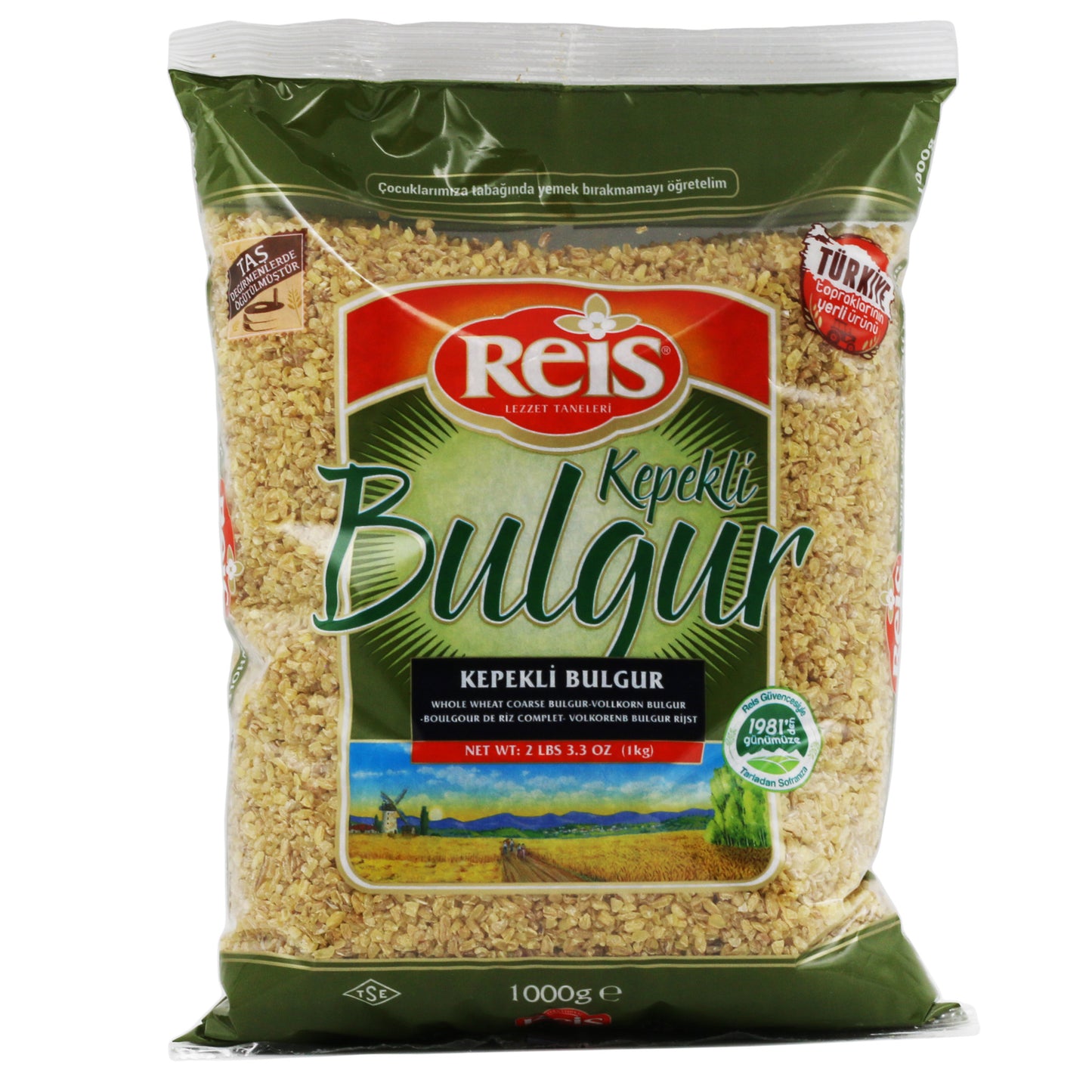 Reis Whole Wheat Coarse Bulgur 2 Lb 3.3 Oz (1Kg)