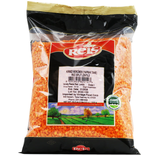 Reis Split Red Lentils 2 LB  3.3 Oz (1 Kg)