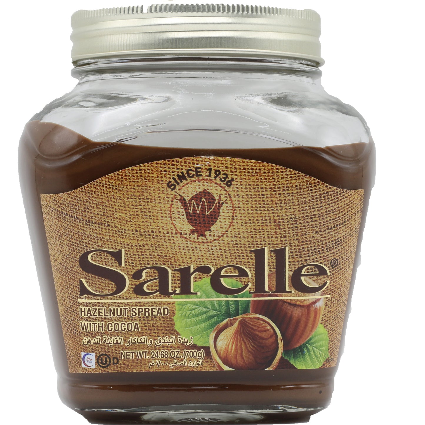 Sarelle Hazelnut Spread With Cocoa 24.68 Oz (700 Gr)