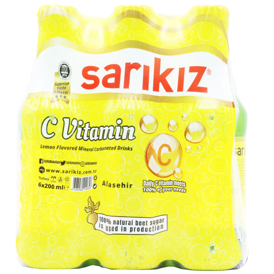 Sarikiz Mineral Water w C Vitamin 200 ml x 6