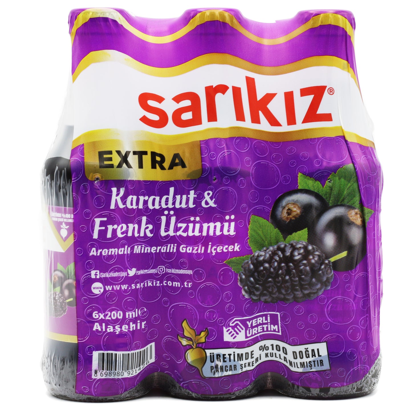 Sarikiz Black Mulberry Soda 6x250 ML