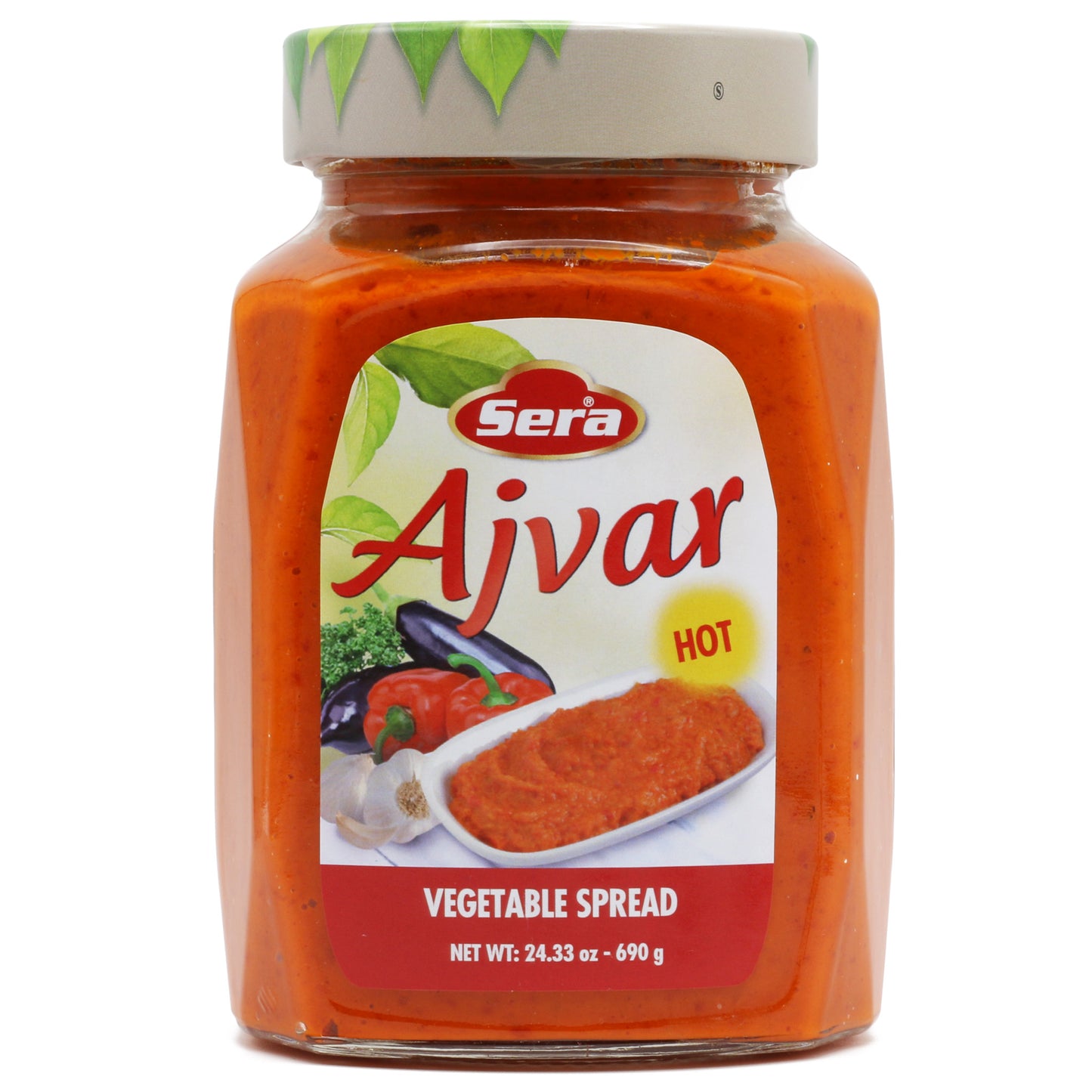 Sera Hot Ajvar 24.33 Oz (690 Gr)