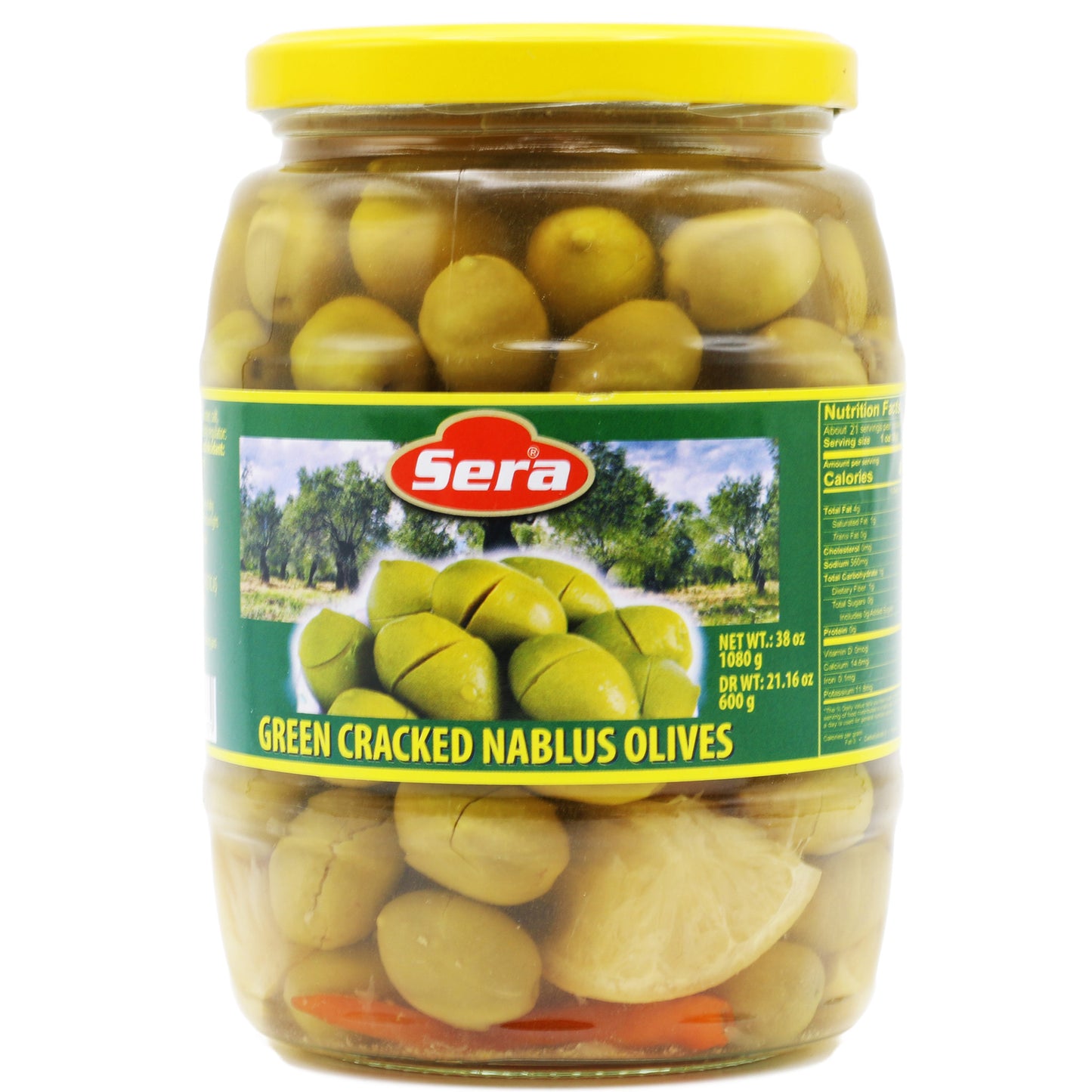 !Sera Cracked Nablus Olives 38 Oz (1080 Gr)