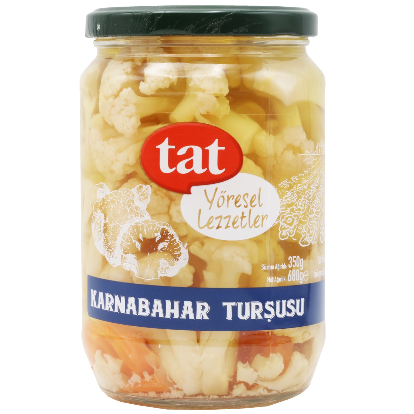 Tat Pickled Cauliflower Jar 720 Gr