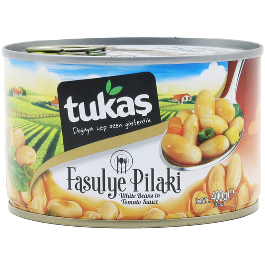 !Tukas White Beans In Tomato Sauce 14.1 Oz (400 Gr)