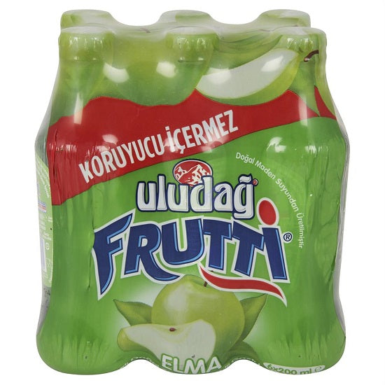 Uludag Frutti Mineral Water With Green Apple 6 x 200 ML