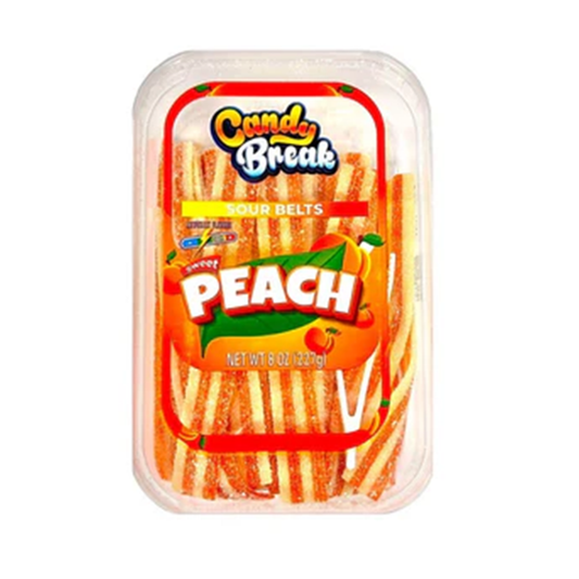Candy Break Sour Belts Peach 227 gr