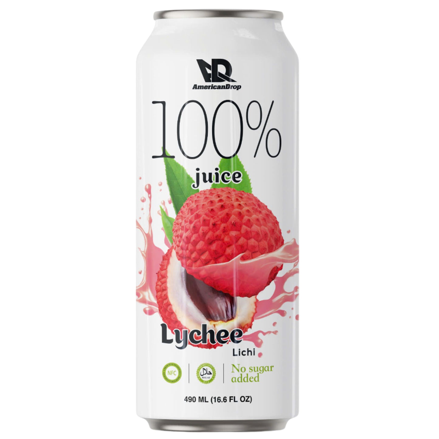 AmericanDrop 100% Lychee juice  490ml