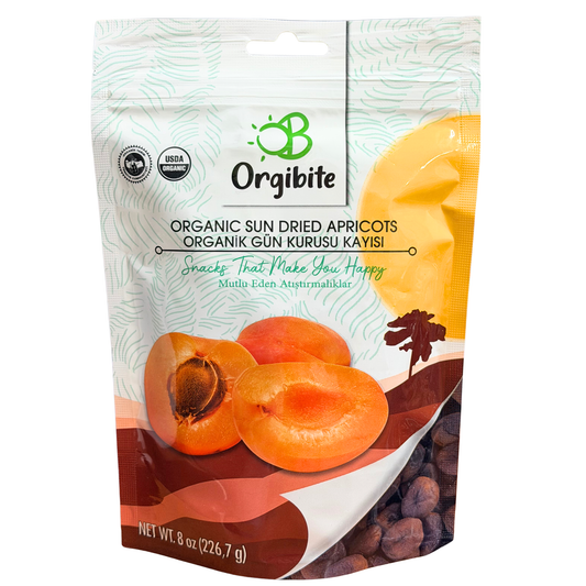 Orgibite Organic Sun Dried Apricots 226.7gr