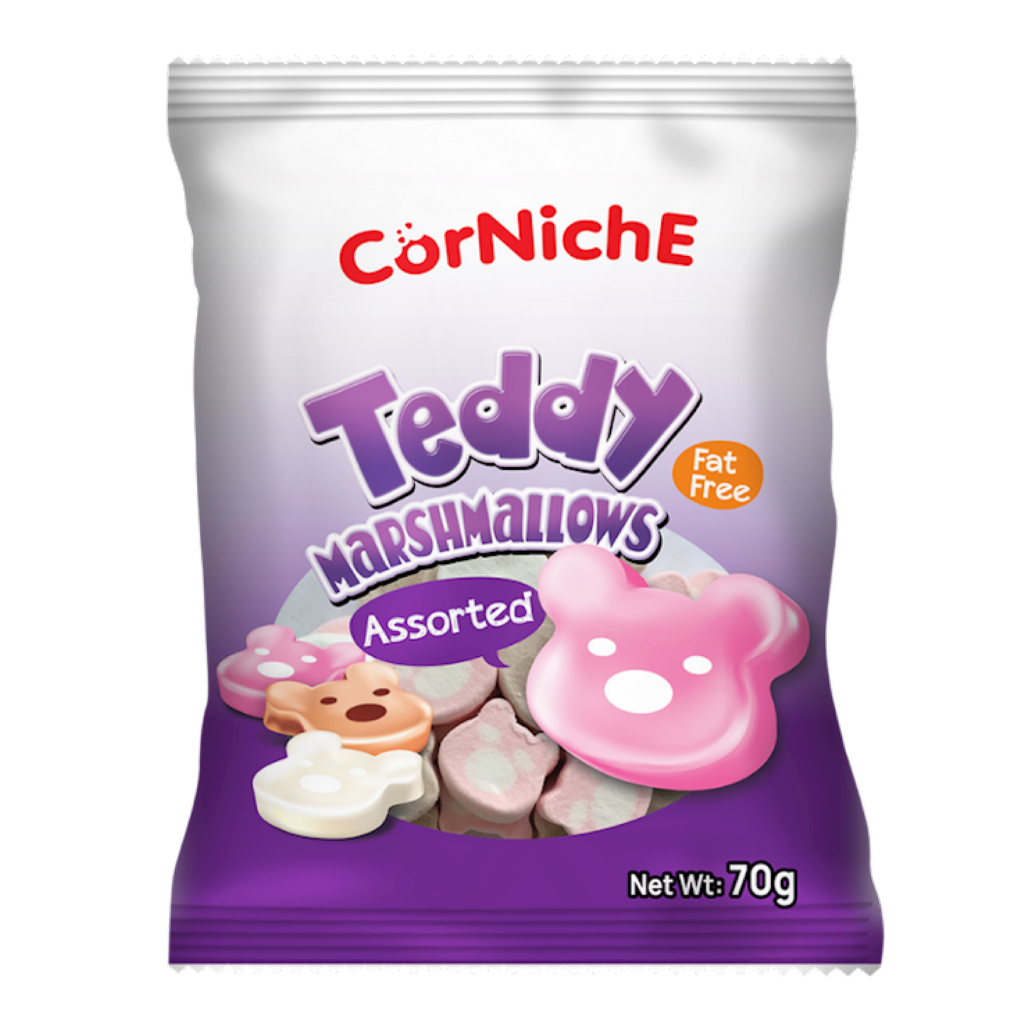 Corniche Assorted Teddy Marshmallows 70 gr