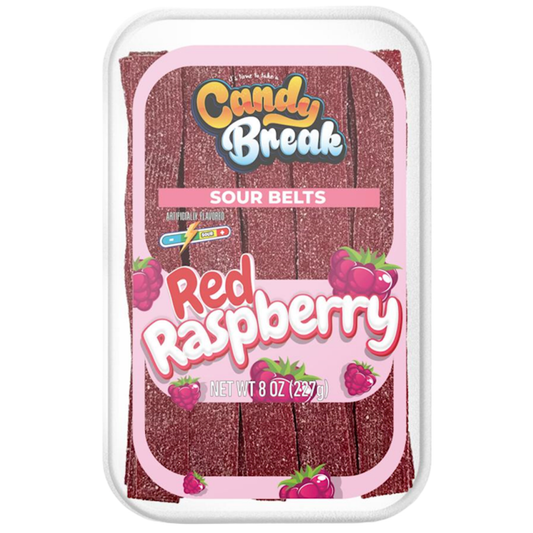 Candy Break Sour Belts Red Raspberry 227 gr