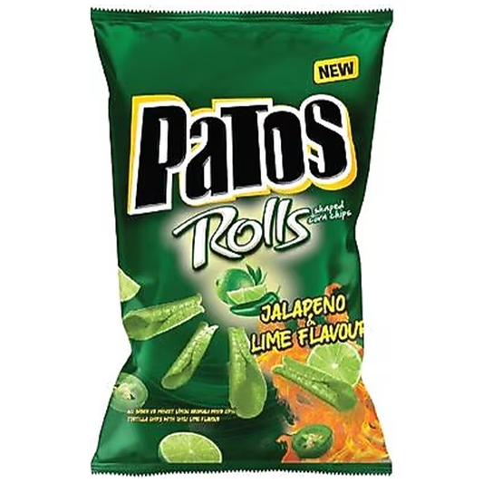 Patos Rolls Jalapeno Lime Chips 109 gr