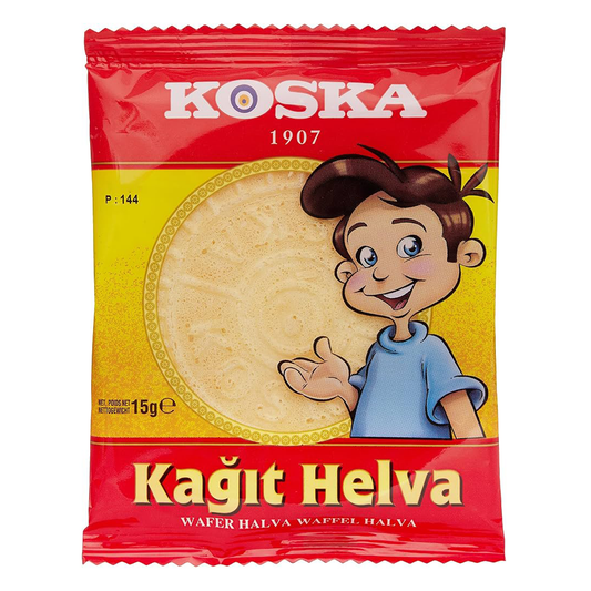 Koska Plain Mini Wafer Halva ( kagit halva ) 15 gr
