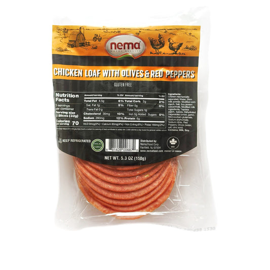 Nema Chicken Loaf w Olives 7Red Peppers 5.3 oz(150 gr)