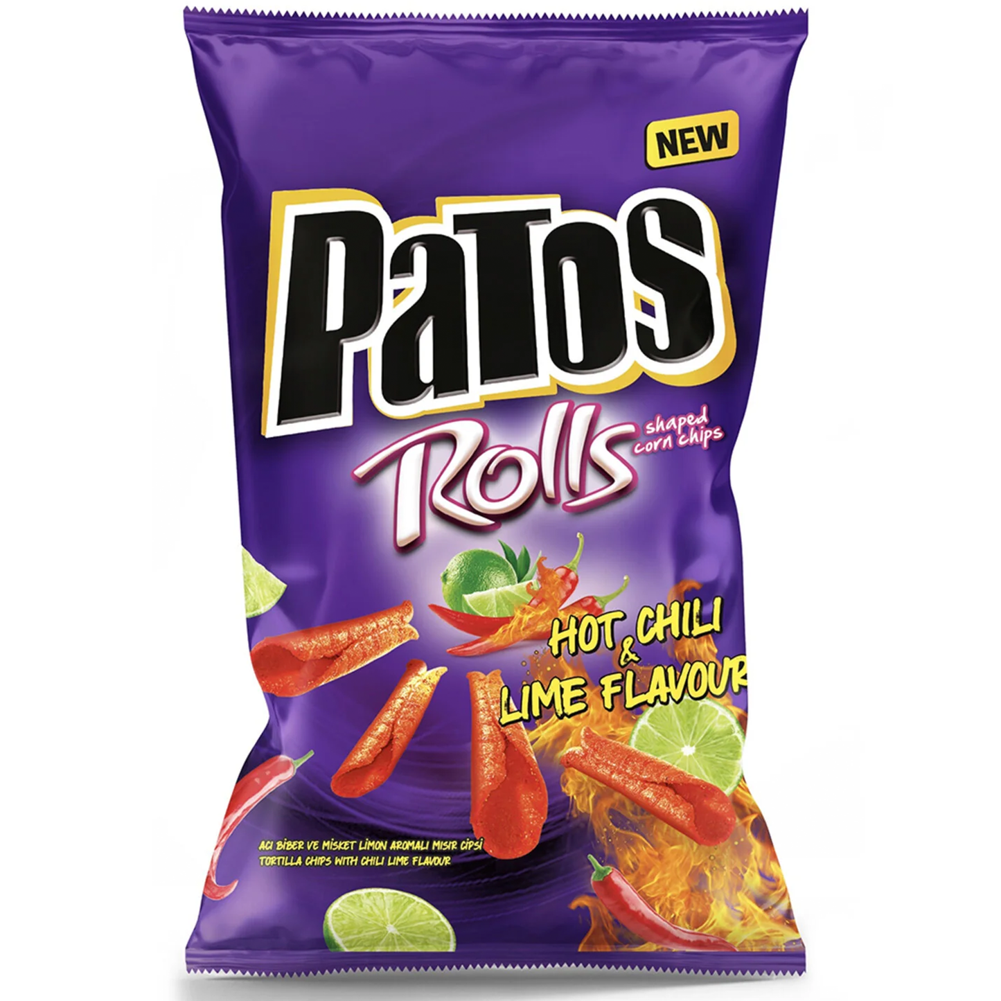 Patos Rolls Hot Corn Chips 90 g