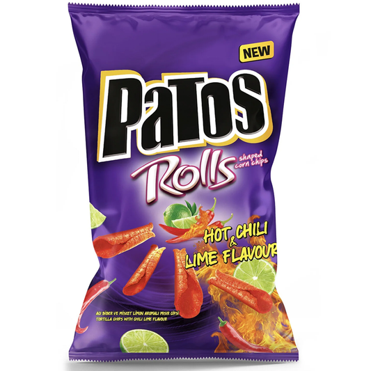 Patos Rolls Hot Corn Chips 90 g