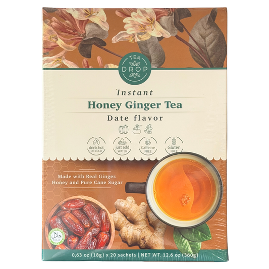 Tea Drop Instant Honey Ginger Tea Date 18gX20 sachets