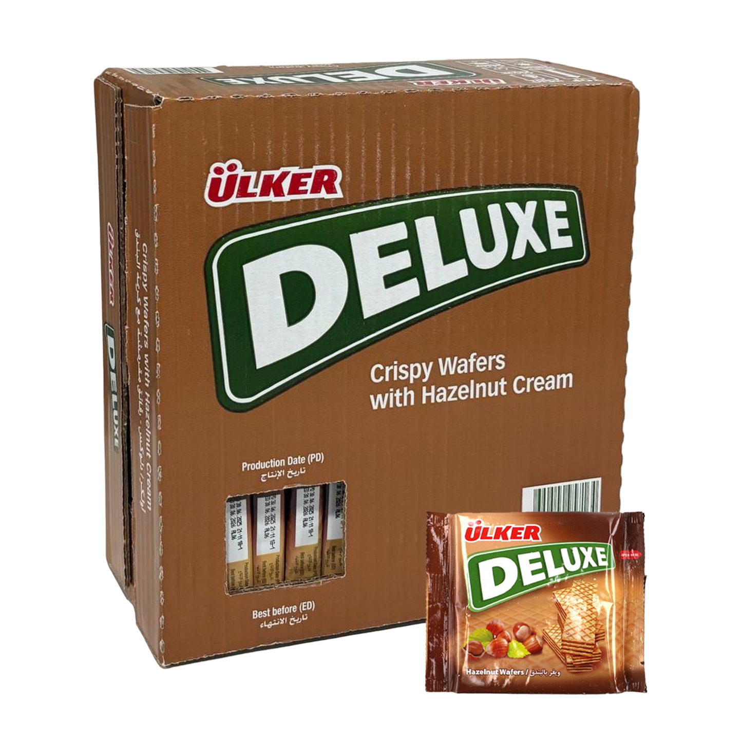 Ulker Deluxe Crispy Wafers W Hazelnut Cream 24*39 gr