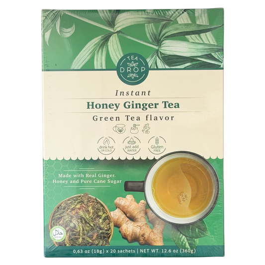 Tea Drop Instant Honey Ginger Tea Green Tea 18gX20 sachets