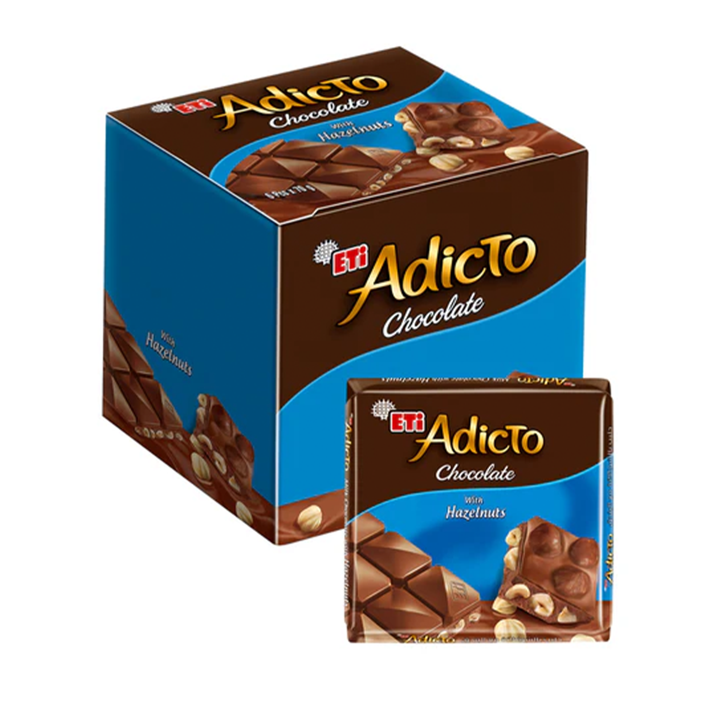 Eti Adicto Chocolate w Hazelnuts 6x60 g