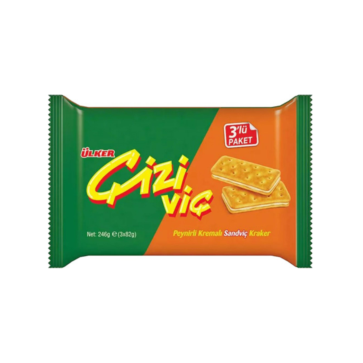 Ulker Cizivic Cheese Sandwich Cracker 3 Pcs 246 g