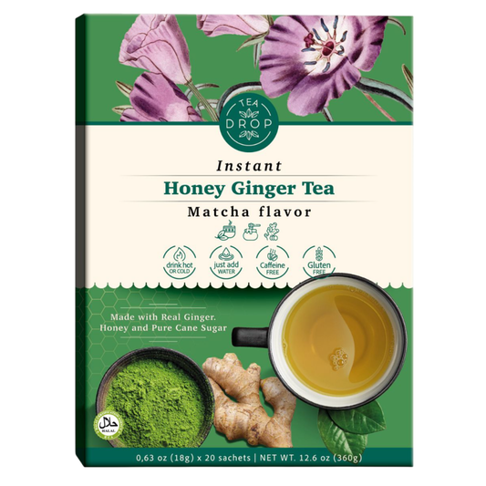 Tea Drop Instant Honey Ginger Tea Matcha 18gX20 sachets