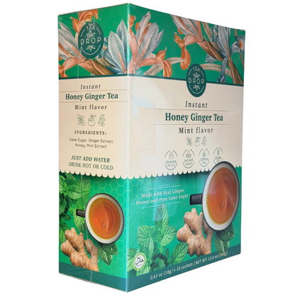 Tea Drop Instant Honey Ginger Tea Mint 18gX20 sachets
