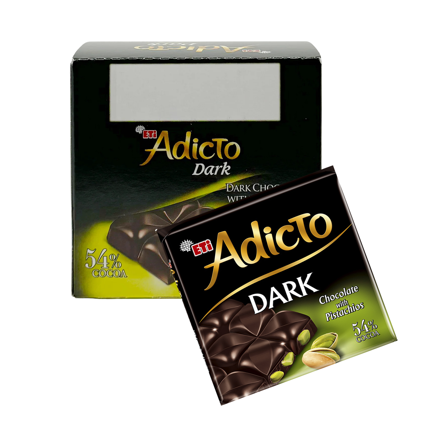 Eti Adicto Dark Chocolate w Pistachios 6x60 g