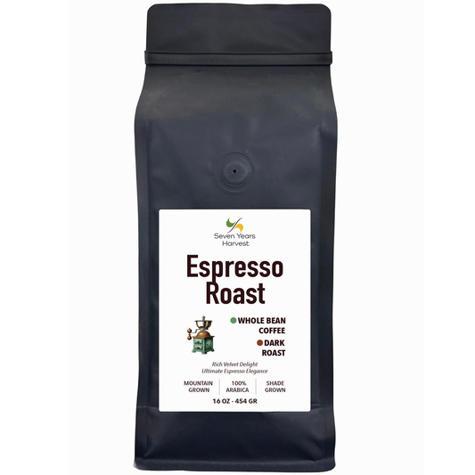 Seven Years Harvest Espresso Coffee Whole Bean 16 Oz (454 Gr)