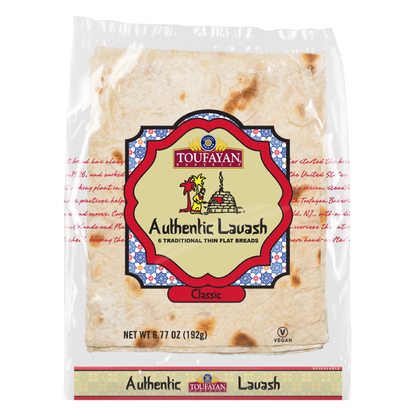 toufayan authentic lavash classic 6 thin flat breads lavas ekmegi 6.77 oz 192 g bag