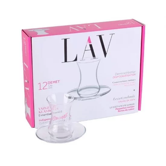 Lav Tea Glass Set Demet
