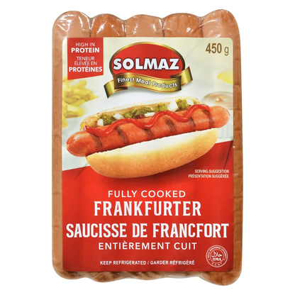Solmaz Frankfurter Sausage Beef And Chicken 1 lb
