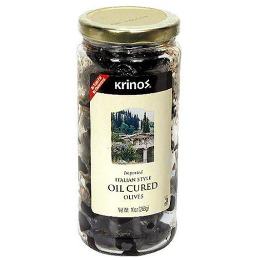 Krinos Oil Cured Olives 10 oz