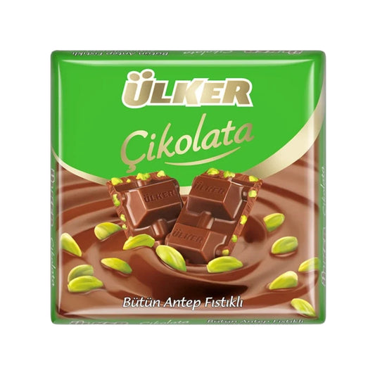 Ulker Milk Chocolate With Pistachios 2.3 Oz (65 Gr)