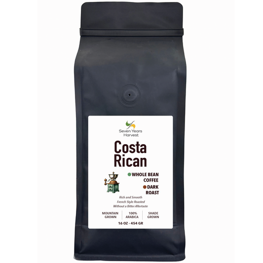 Seven Years Harvest Costa Rican Whl Bean 16 oz (454 Gr)