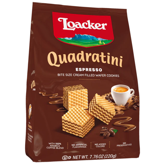 Loacker Quadratini Espresso 8.8 Oz (250 Gr)