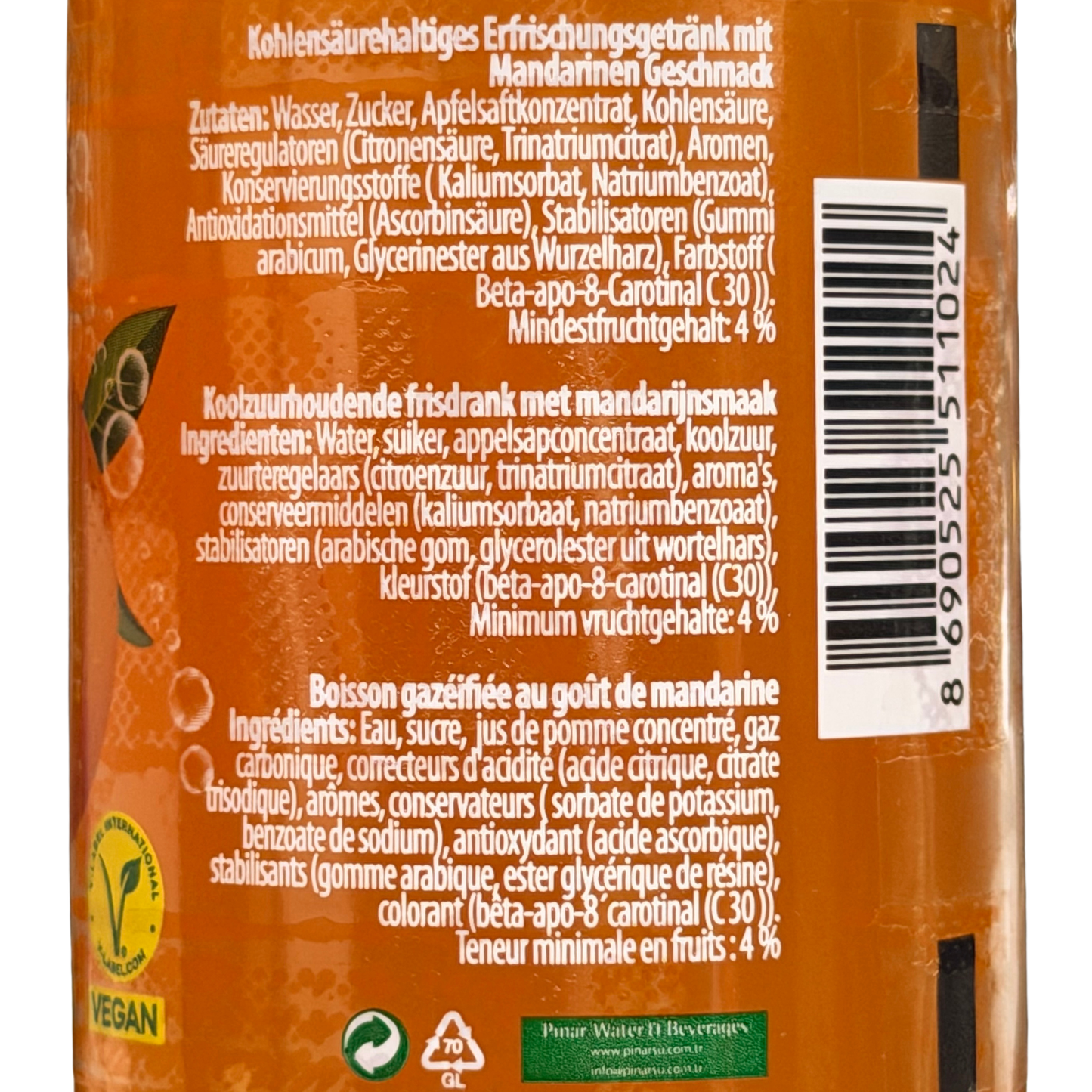 Pinar Frii Mandarin 250 ml