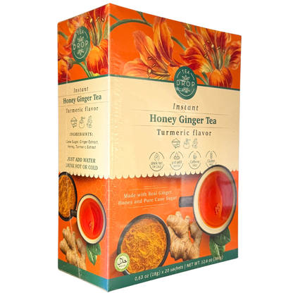 Tea Drop Instant Honey Ginger Tea Turmeric18gX20 sachets
