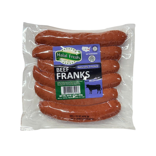 Halal Fresh Beef Franks 1 lb