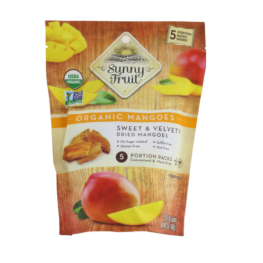 !Sunny Fruit Dried Mango Slices 3.5 Oz 100 Gr (5 Packs 20 Gr Each)