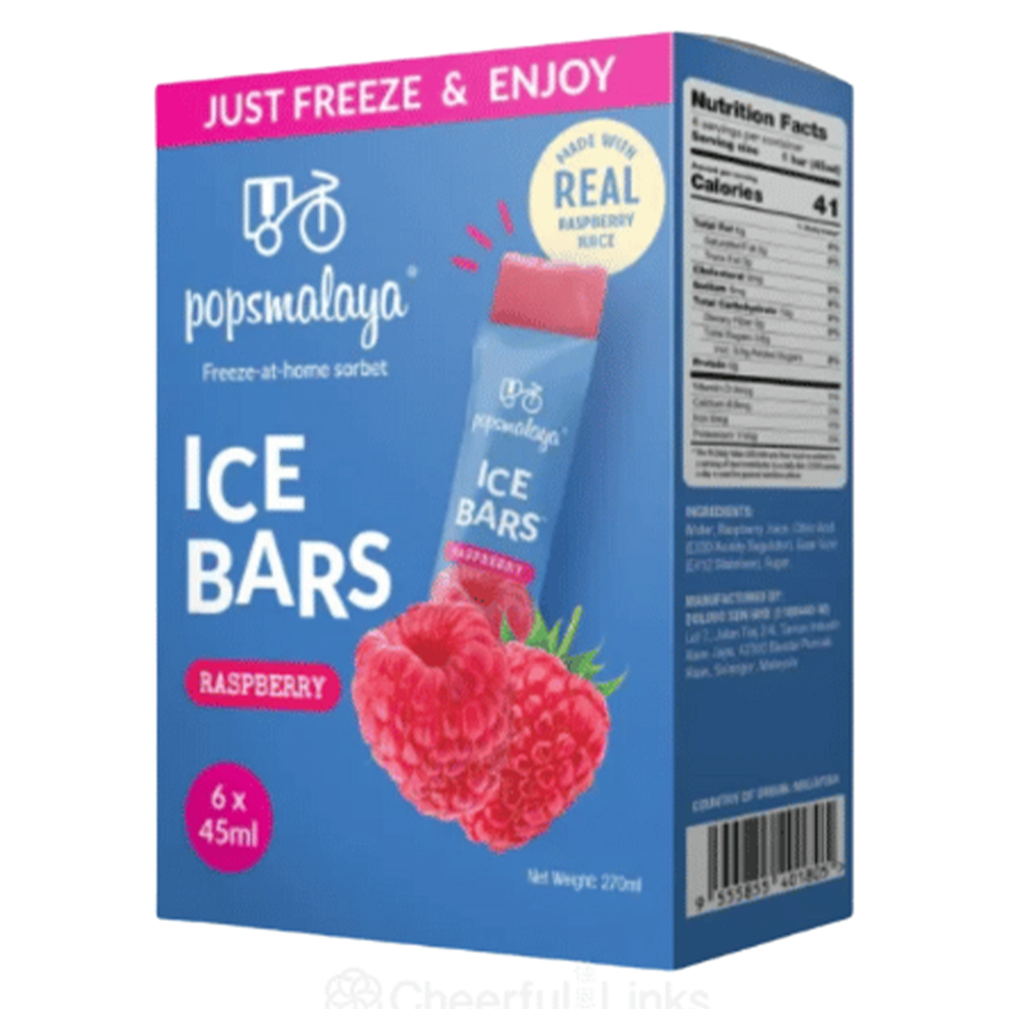 Popsamalaya Ice Bars Raspberyy 45 ml