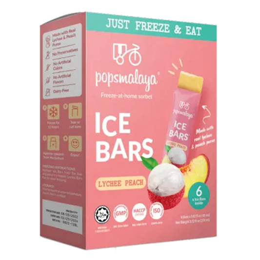 Popsamalaya Ice Bars Lyhcee Peach 45ml