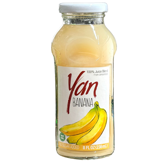Yan Banana 100%Juice (No Sugar) 8 oz (236 ml)