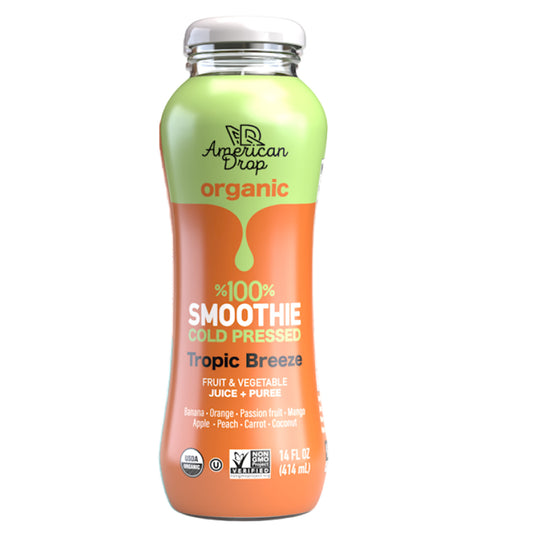 American Drop Organic 100% Smoothie Tropic Breeze 14 oz (414 ml)