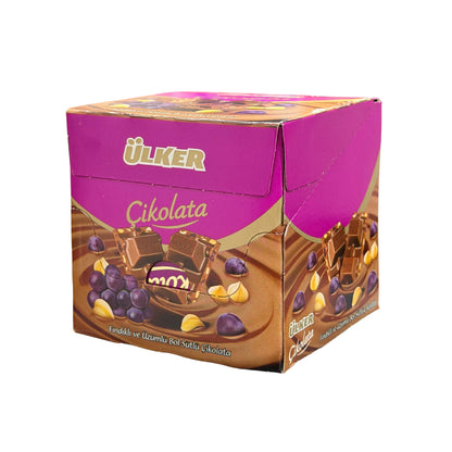 Ulker Square Grape Hazelnut Chocolate 6x60 g