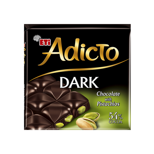 Eti Adicto Dark Chocolate w Pistachios 60 g