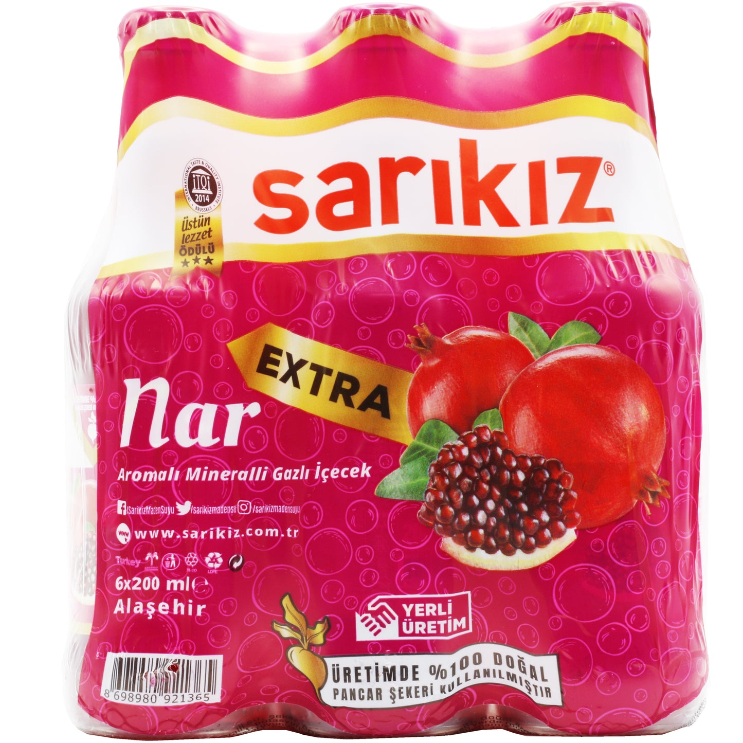 Sarikiz Pomegranate Soda 6x200 Ml