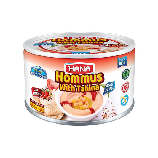 Hana Hommus w Tahina w Hot Paprika 14.1 oz(400 gr)