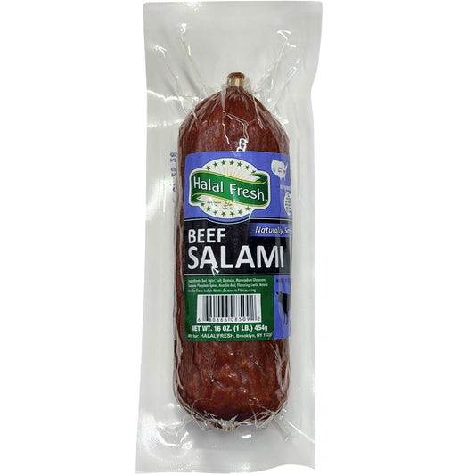 Halal Fresh Beef Salami 1 Lb (454 Gr)
